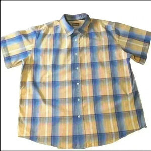 St. John’s Bay 100% Cotton checkered print shirt.